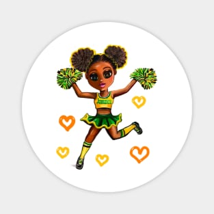 Jamaican girl cheerleader Reggae Rasta Jamaica Magnet